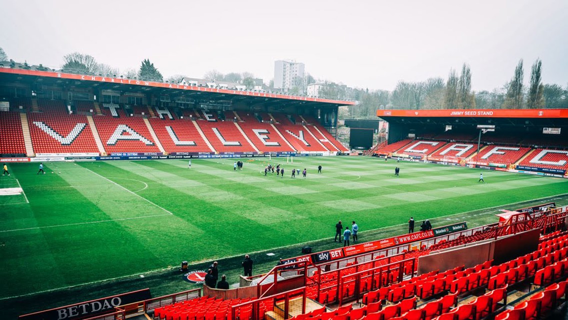 WALK THROUGH THE VALLEY: We trained at Charlton Athletic's ground in between our Wembley and Tottenham Hotspur Stadium tests