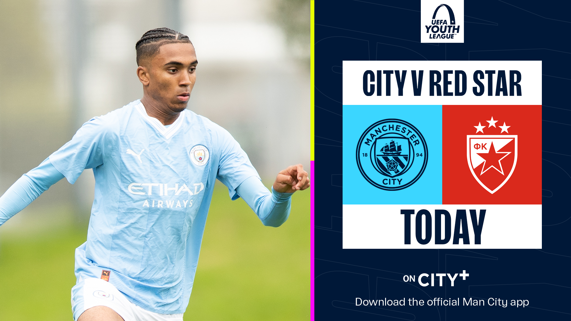 Watch Citys UEFA Youth League opener live on CITY+