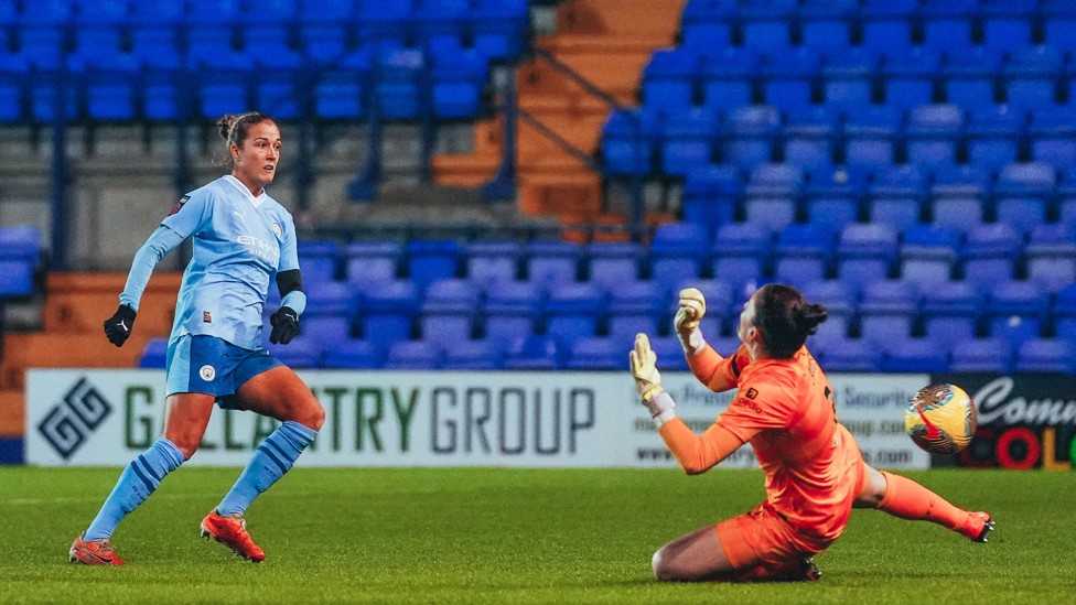 CONTINENTAL STAR : Filippa Angeldahl was on target in a seven-goal thriller at Liverpool