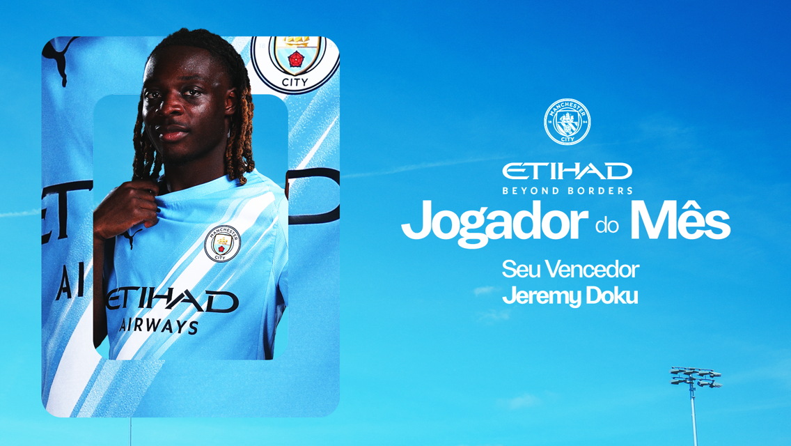 Doku eleito Jogador do Mês da Etihad em setembro