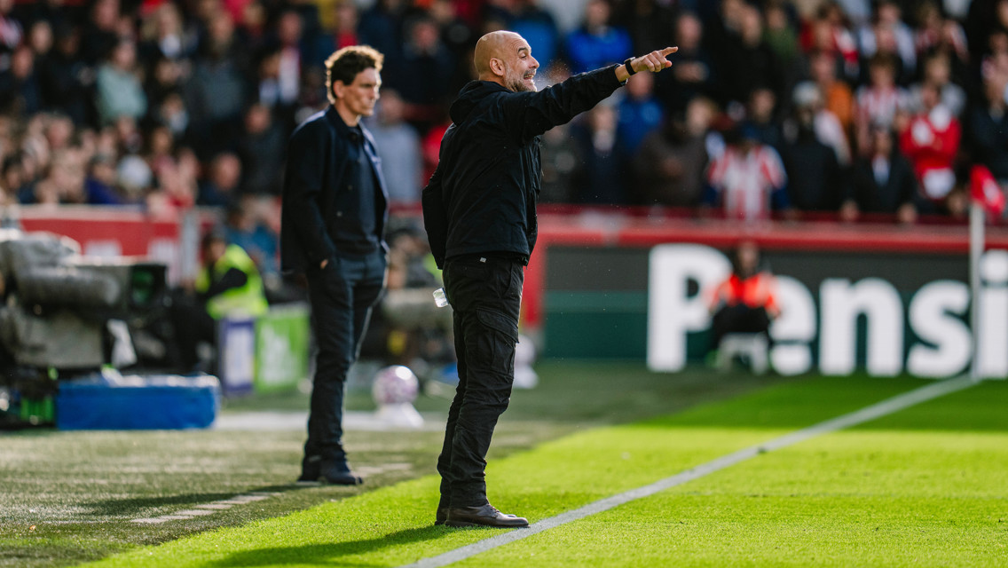 THE BOSS: On the touchline.