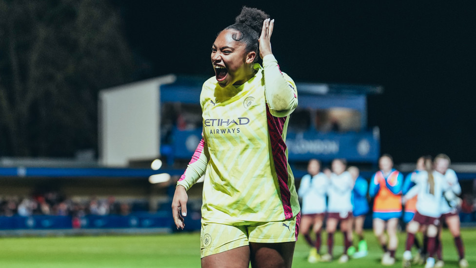 SHUTOUT  : Keating produces a fantastic display in a crucial 1-0 win away at Chelsea in February 2024 as the title race heats up. 