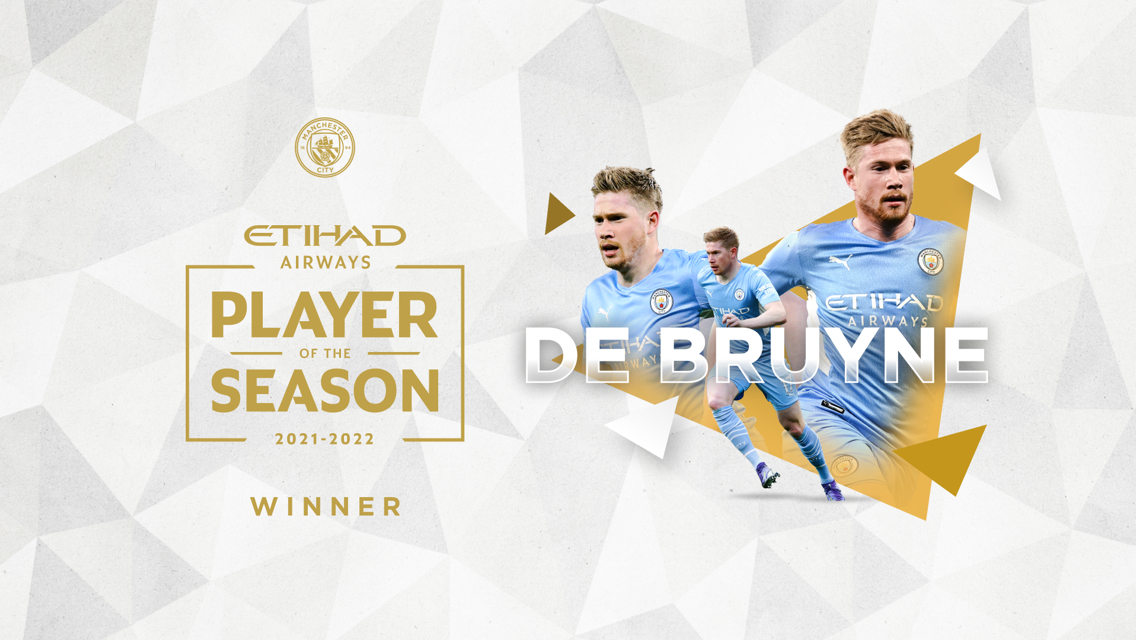 De Bruyne's pride at being named City's Etihad Player of the Season