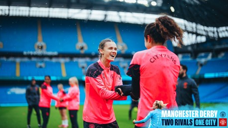 Training: Sharpening up at the Etihad