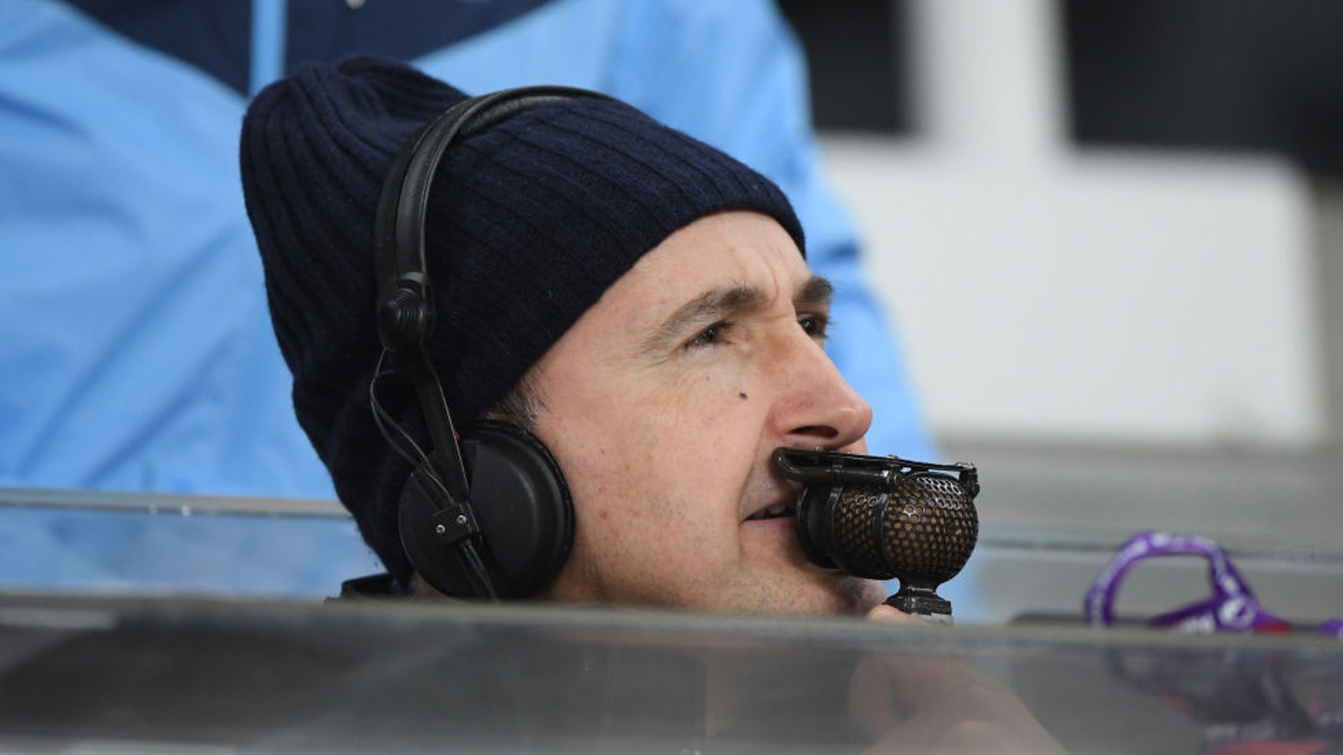 AT THE MICROPHONE: John Murray on duty covering City's game at Newcastle United back in 2019