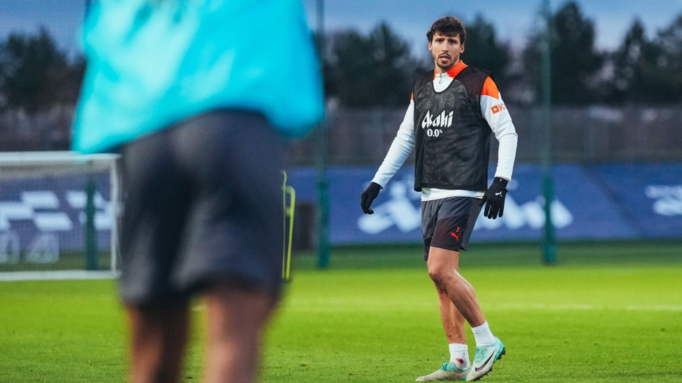 ENFORCER  : Ruben Dias maintains his concentration.