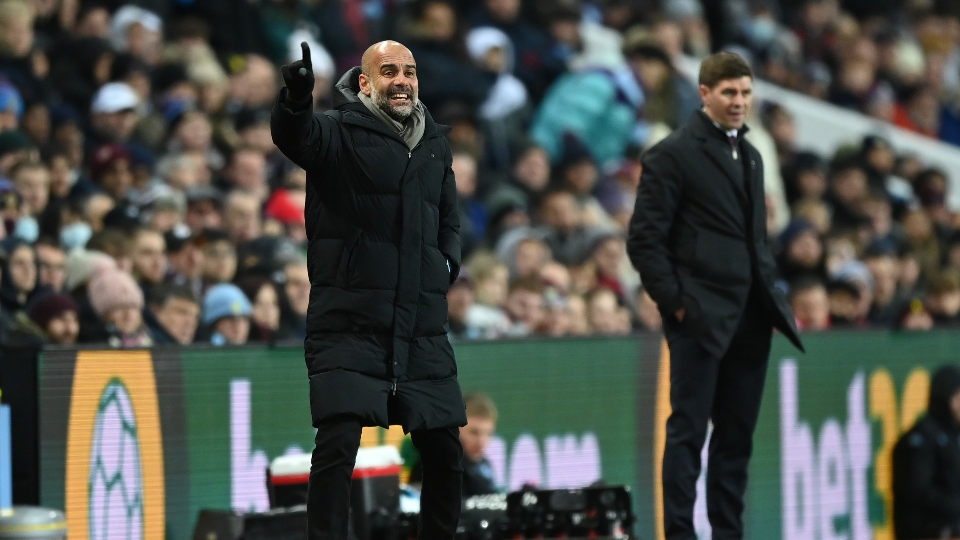 THE BOSS: Pep Guardiola urges City on