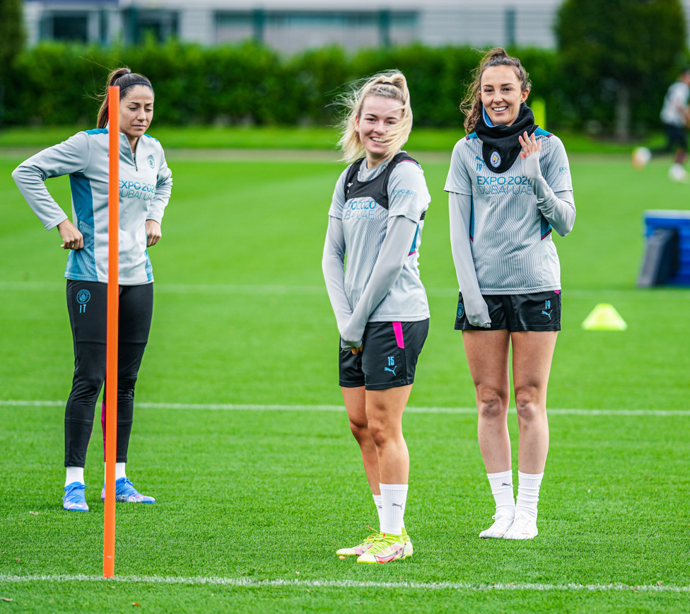 ALL SMILES : Caroline Weir says excitement has been building since the players returned from international break