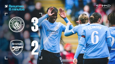 City 3-2 Arsenal: resumen extendido