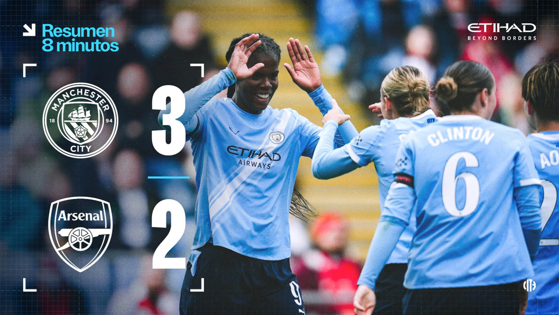 City 3-2 Arsenal: resumen extendido