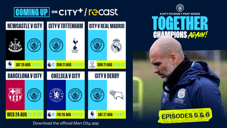 What's coming up this week live on CITY+ and Recast