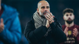 THE BOSS: Applauds the travelling fans.