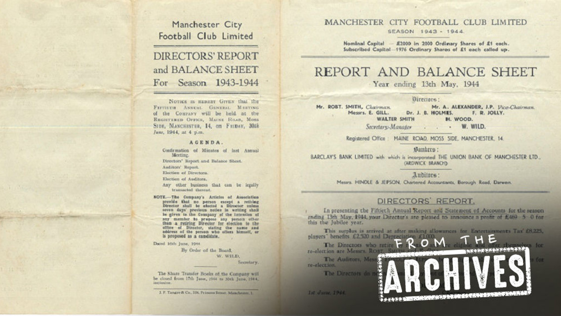 From the Archives: The 1943-44 Board Report