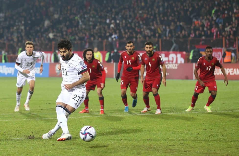 ¡GOL! : Ilkay Gündogan anotó dos goles con Alemania frente a Armenia.