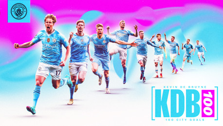 Watch: De Bruyne’s 100 City goals 