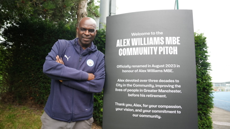 City renames pitch in honour of community ambassador Alex Williams