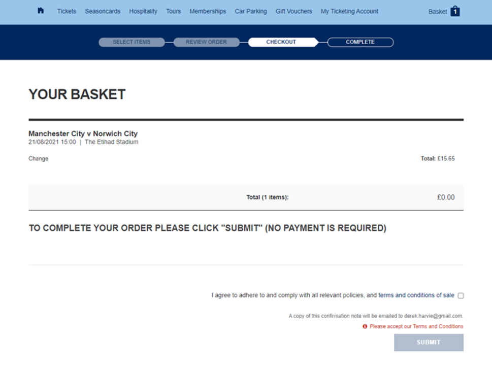 Ticket Transfer guide