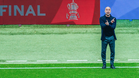 THE BOSS: On the touchline.