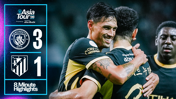 Manchester City celebrates a 3-1 victory over Atletico Madrid during the Asia Tour 2026 presented by Abu Dhabi.