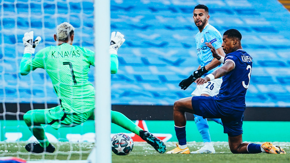 CHAMPIONS LEAGUE FINALISTS : Riyad Mahrez is on target as City secure a 4-1 aggregate win over Paris Saint-Germain to reach a first Champions League final, 4th May 2021.