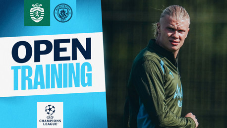 Treino aberto: City se prepara para o Sporting CP