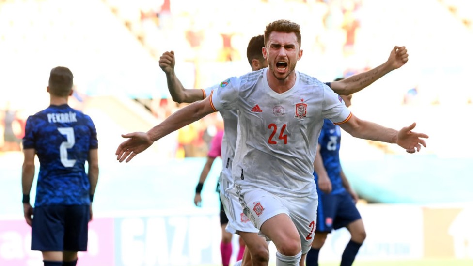 ESPAÑA. : Aymeric Laporte y Ferran Torres ya han marcado en esta Eurocopa.
