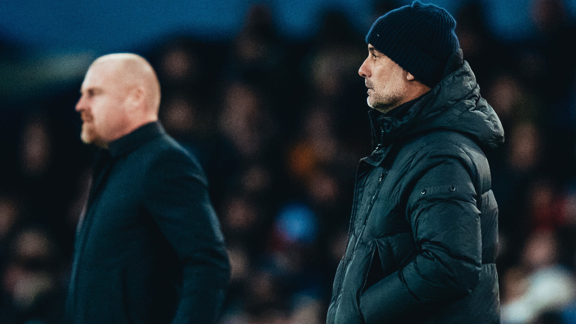 WATCHING BRIEF: The rival managers look on.