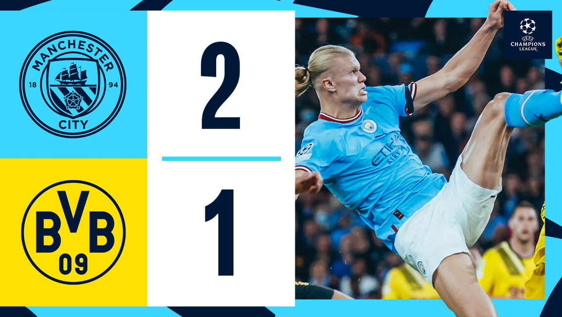 City 2-1 Dortmund: Brief Highlights