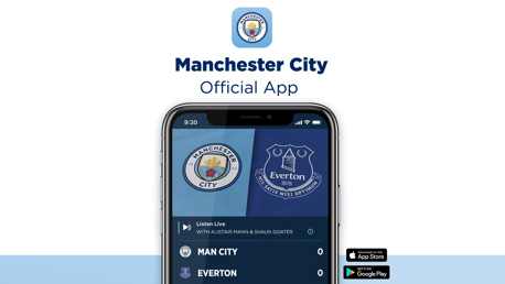 City v Everton: Live match commentary available on Man City app