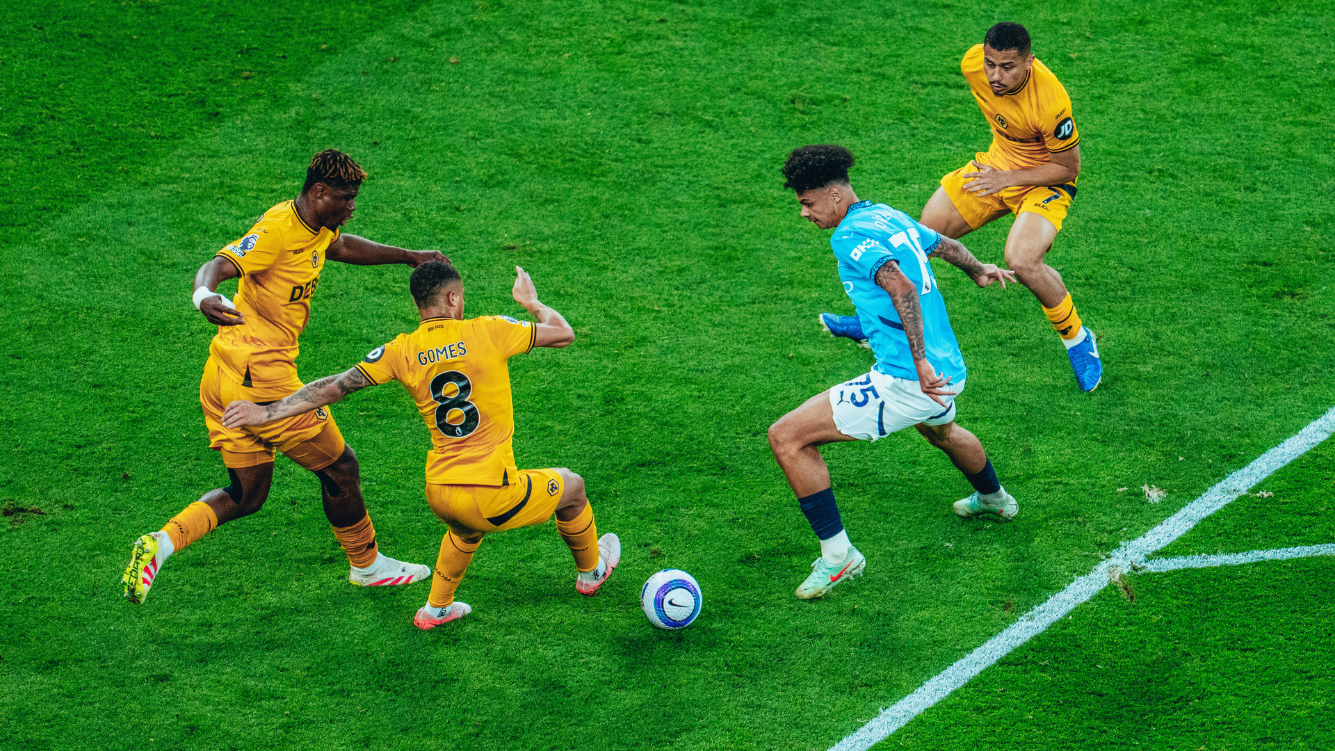 YOUNG GUN: Nico O'Reilly in the thick of things.