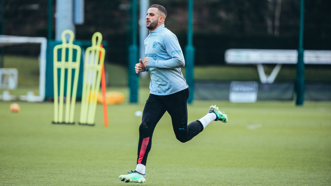 Training: Walker back as City gear up for Gunners