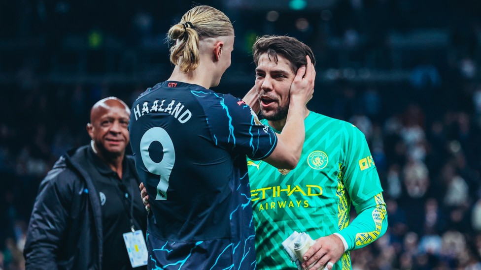THANK YOU : Erling Haaland praises Ortega Moreno after his incredible display at Spurs