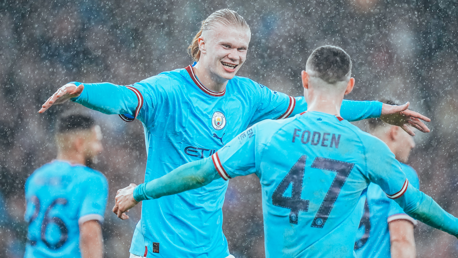 ALL SMILES: Haaland enjoyed that goal!
