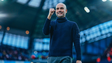 THE BOSS: On the touchline.