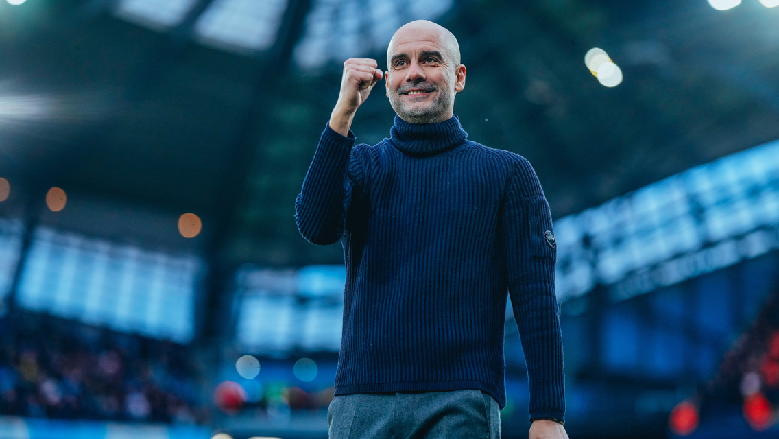 THE BOSS: On the touchline.