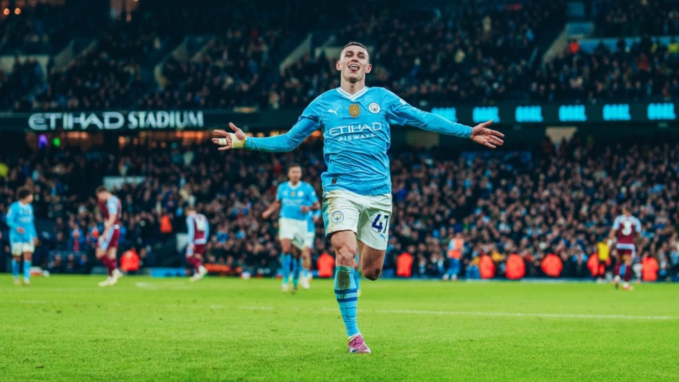 HAT-TRICK HERO: Foden seals the deal with his third