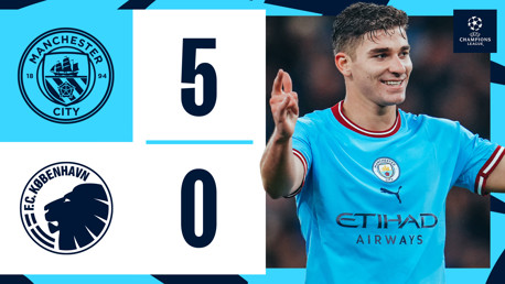 City 5-0 FC Copenhagen: UEFA Champions League highlights