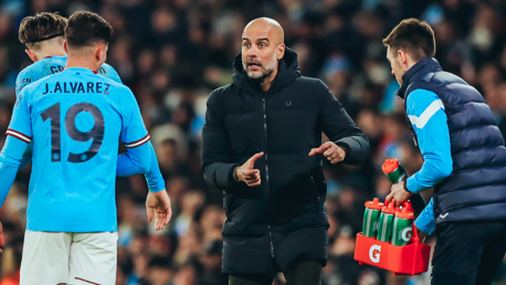 THE BOSS: On the touchline.
