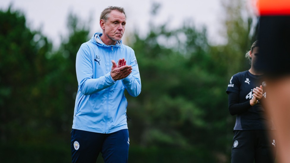 LEADING THE WAY : Andree Jeglertz takes control of the session