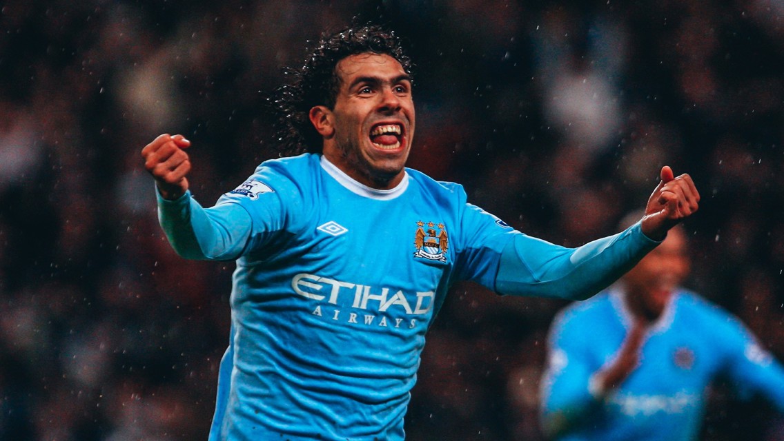 Five memorable Carlos Tevez performances for City