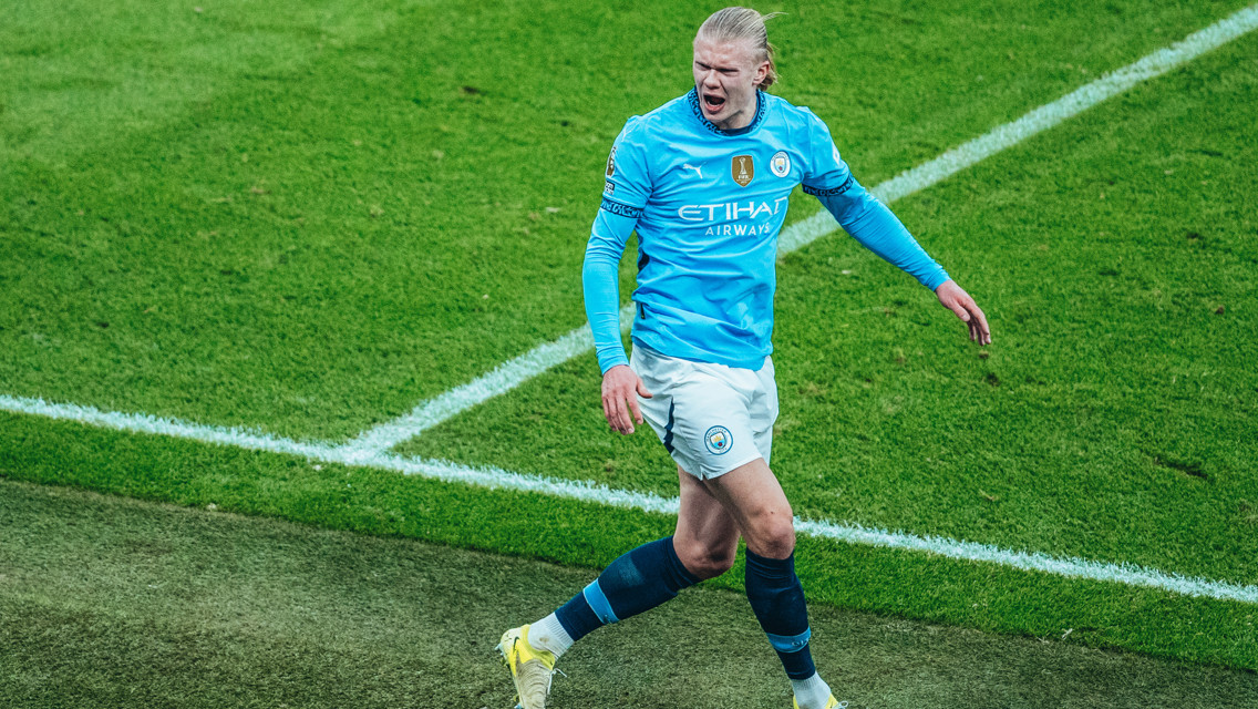 ROAR: Haaland enjoyed that one!
