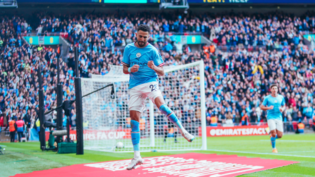 Mahrez hat-trick fires City into the FA Cup final