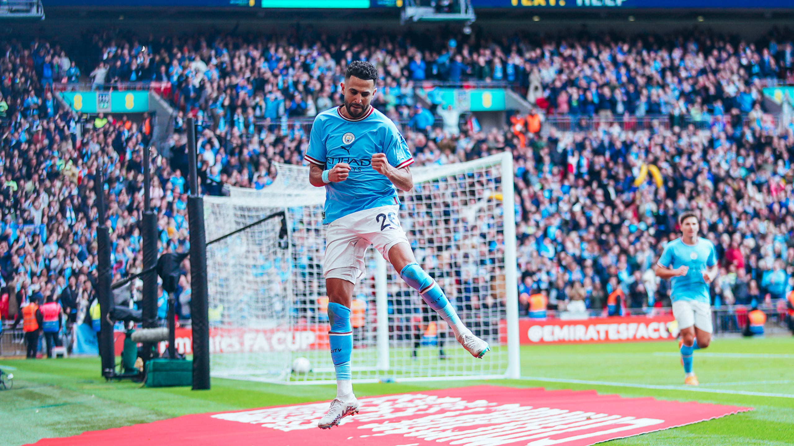 Mahrez hat-trick fires City into the FA Cup final