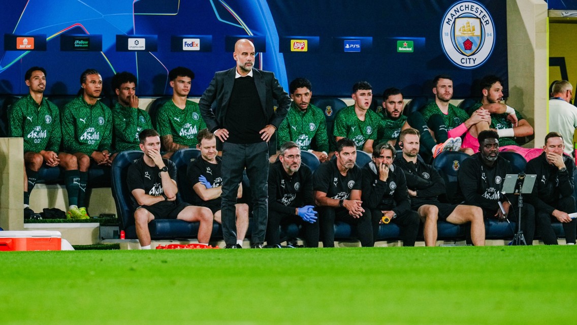 THE BOSS: On the touchline.