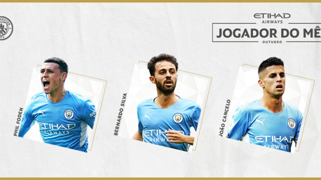Aberta a votação para o Melhor Jogador Etihad do mês 