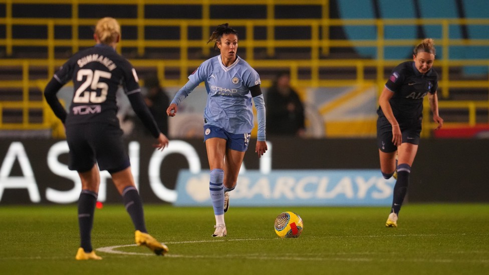 PROVIDER  : Ouahabi registers her first assist of the season when cross for Bunny in our 7-0 win over Spurs at the Joie Stadium in November. 
