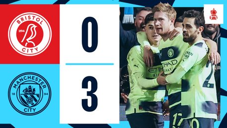 Bristol City 0-3 Manchester City: Match highlights