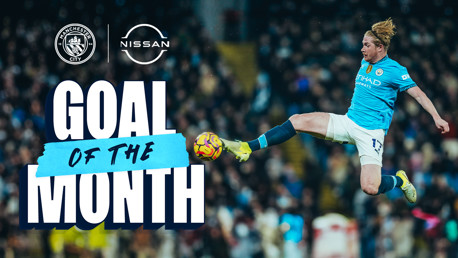 De Bruyne wins Nissan Goal of the Month for December