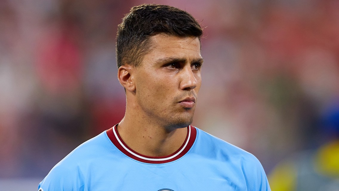 Manchester City midfielder Rodrigo 