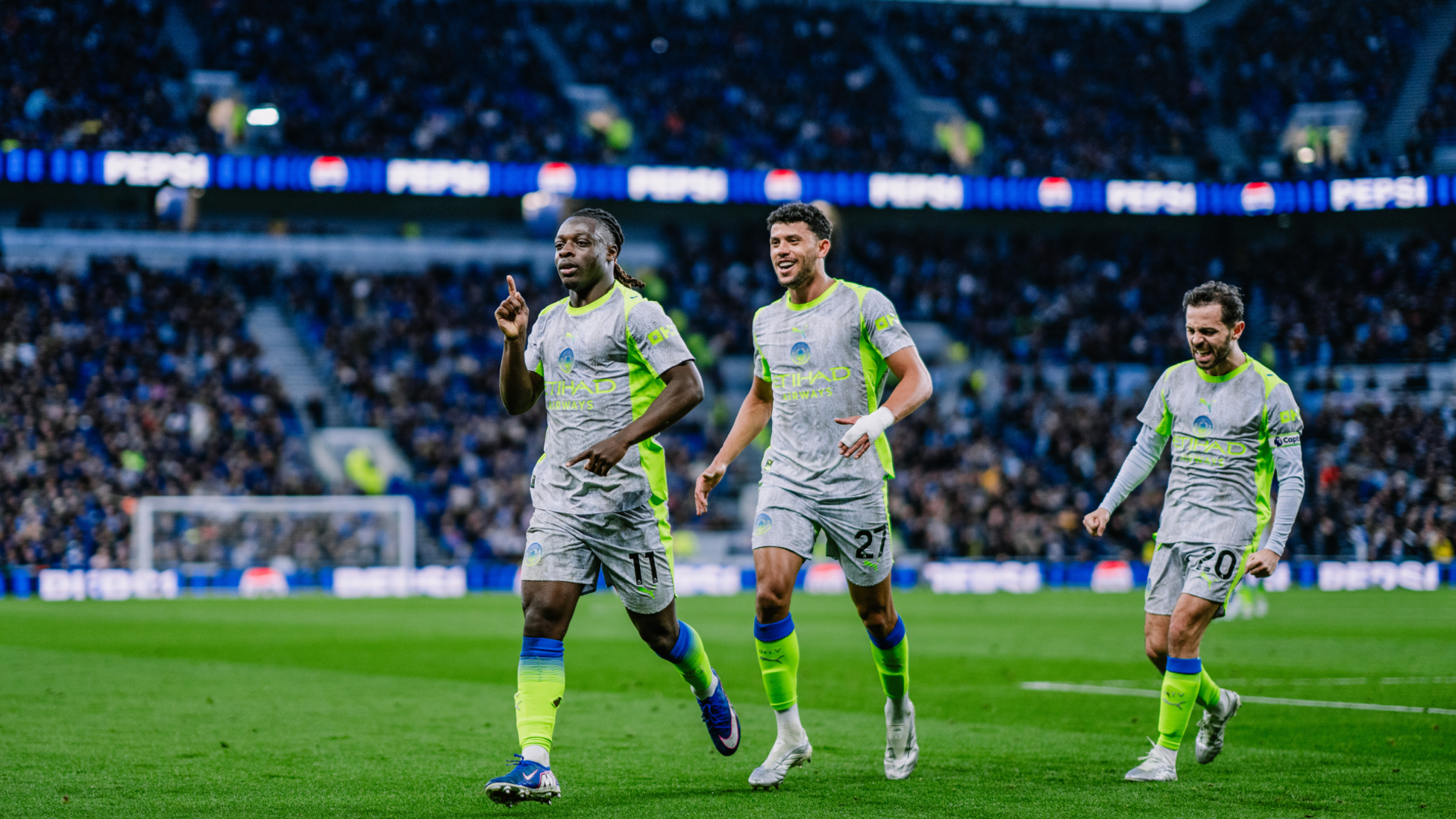 City unggul lebih dulu lewat gol Jeremy Doku